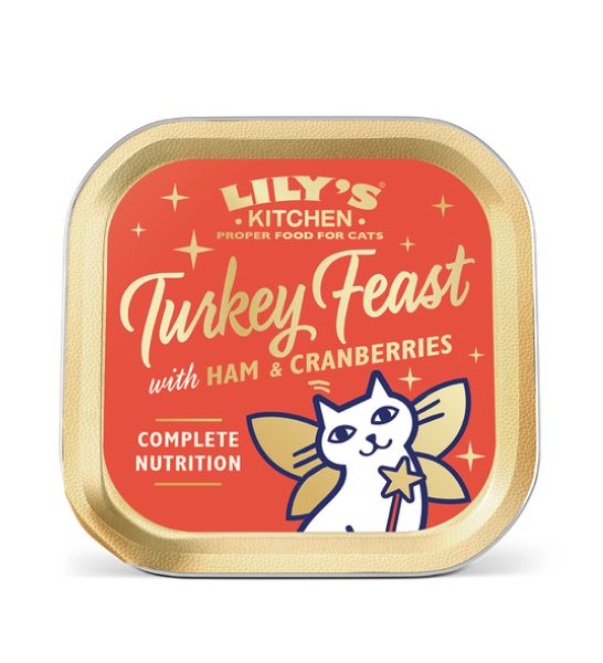 Lily's Kitchen Cat Christmas Turkey and Ham Feast - 85G