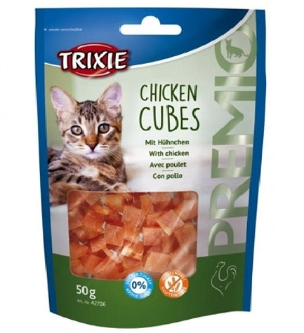 Trixie Premio Chicken Cubes Cat Treats - 50G