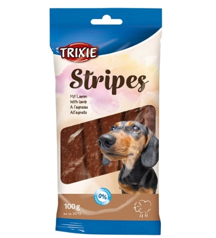 Trixie Stripes with Lamb Dog Treats - 100G