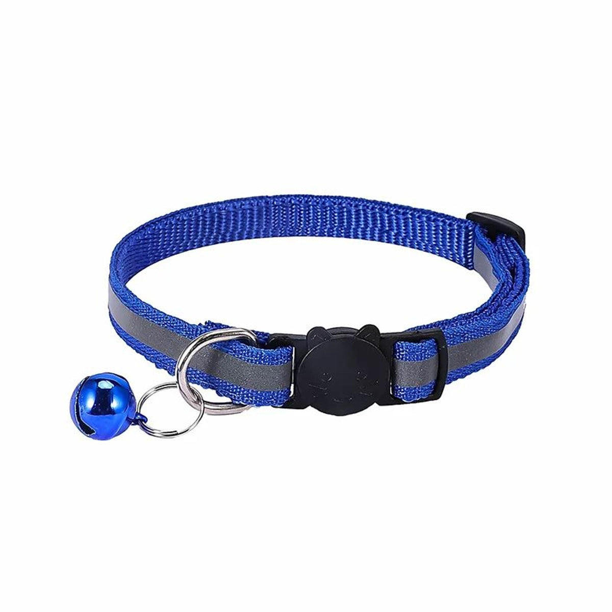 Pets Club Adjustable Cat Collar With Bell- Blue
