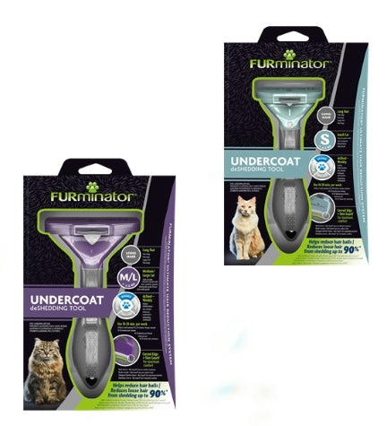 FURminator Undercoat DeShedding Tool for Large Long Hair Cats Large
