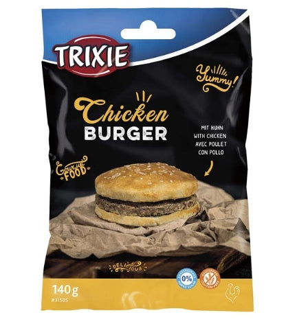 Trixie Chicken 9 CM Burger Dog Treats - CHICKEN/140G