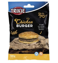 Trixie Chicken 9 CM Burger Dog Treats - CHICKEN/140G