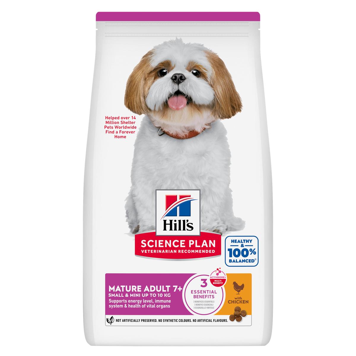 HillÃƒÆ’Ã‚Â¢ÃƒÂ¢Ã¢â‚¬Å¡Ã‚Â¬ÃƒÂ¢Ã¢â‚¬Å¾Ã‚Â¢s Science Plan Small & Mini Mature Adult 7+ Dog Food With Chicken (3kg)