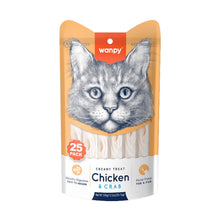Wanpy Creamy Lickable Cat Treats - Chicken & Crab (14g x 25pc)