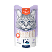 Wanpy Creamy Lickable Cat Treats - Tuna & Crab (14g x 25pc)