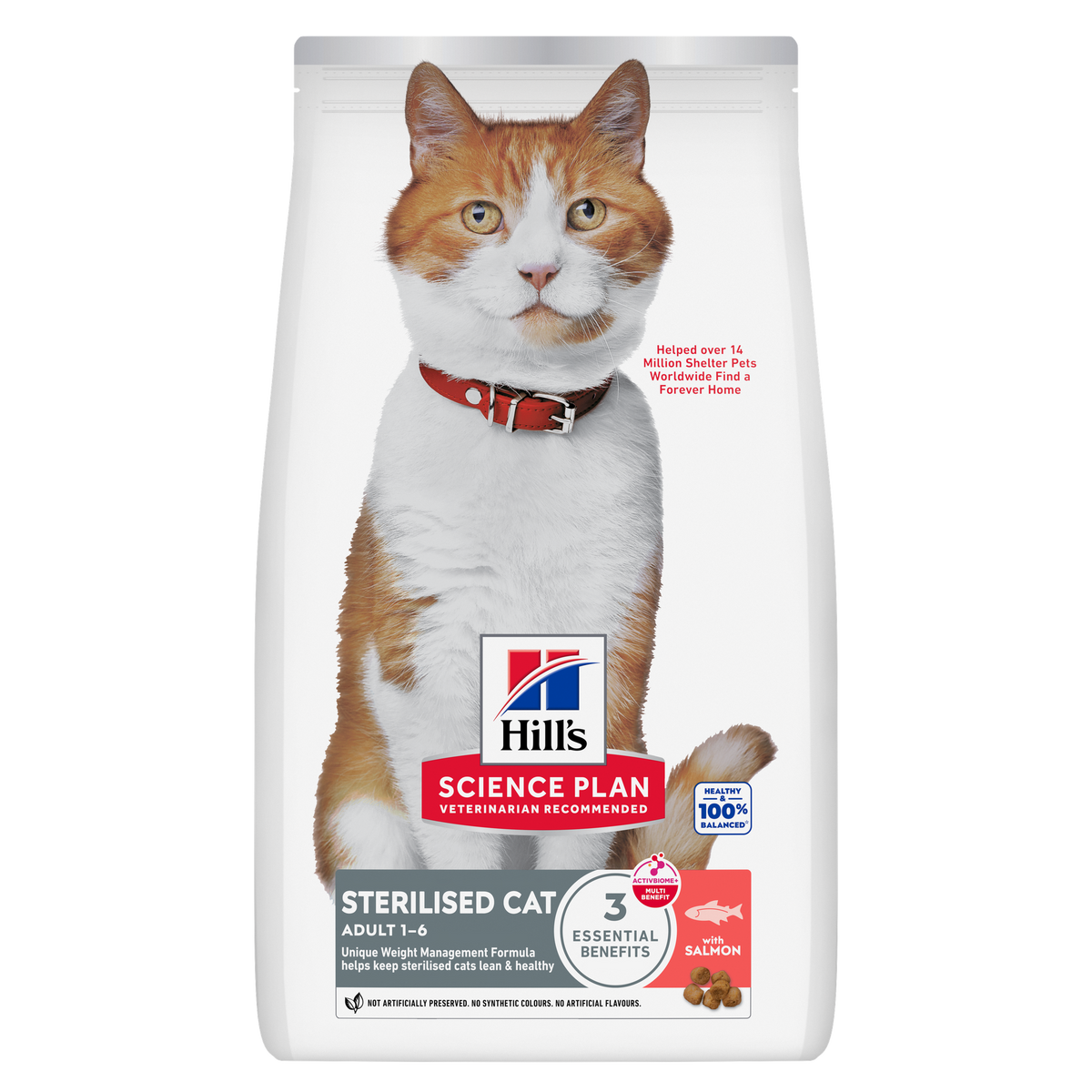 HillÃƒÆ’Ã‚Â¢ÃƒÂ¢Ã¢â‚¬Å¡Ã‚Â¬ÃƒÂ¢Ã¢â‚¬Å¾Ã‚Â¢s Science Plan Sterilised Cat  Adult Cat Food With Salmon (10kg)