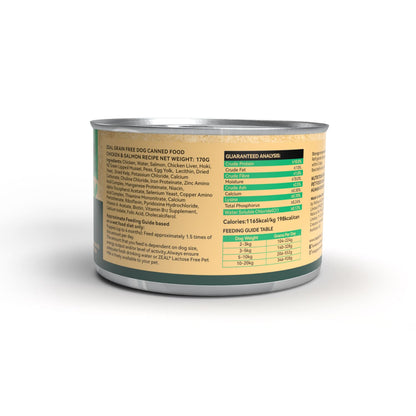 Zeal Grain Free Canned Dog Food 170g - (Chicken & Salmon Recipe)